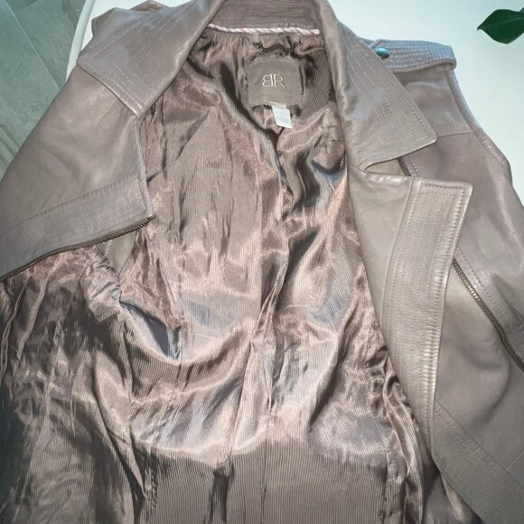 Banana Republic Genuine buttery Leather vest taupe — Sz S | Vintage | Exc. Cond - Picture 10 of 10